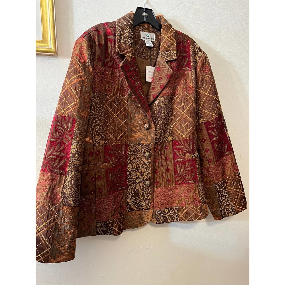 Mixed Pattern Blazer - image 4